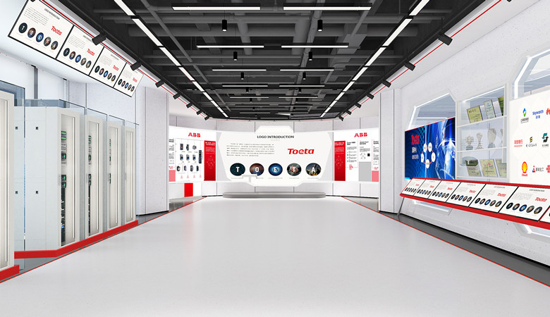 上海普陀220平公司展廳設計布局效果